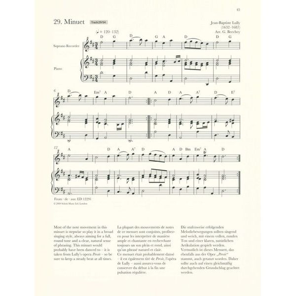 Schott Baroque Recorder Anthology 1