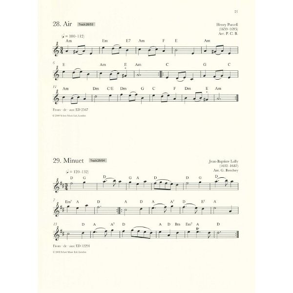 Schott Baroque Recorder Anthology 1