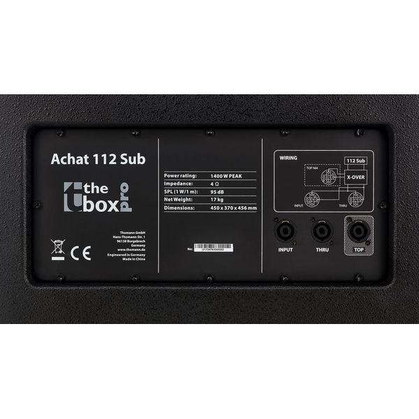 the box pro Achat 110M / 112 Sub Passiv