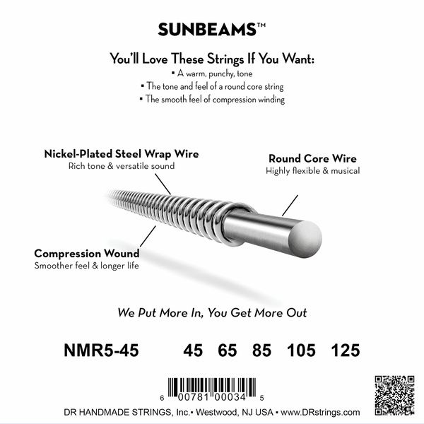 DR Strings Sunbeams NMR5-45
