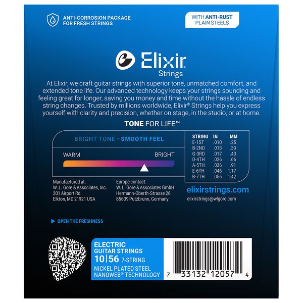 Elixir Nanoweb 12057 Light 7 String