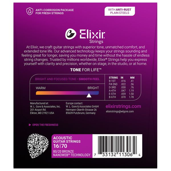 Elixir Nanoweb Baritone Acoustic