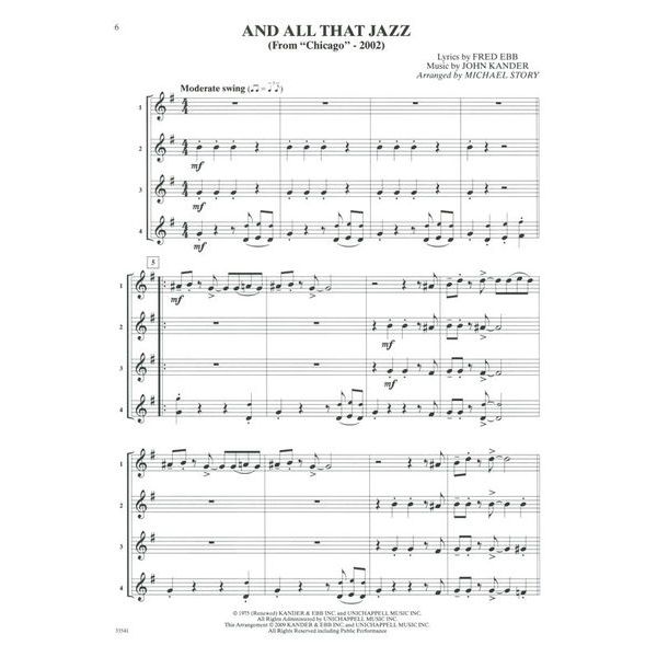 Alfred Music Publishing Movie Quartets for All T-Sax