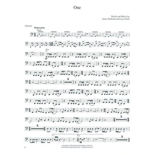 Hal Leonard Best of Metallica Cello