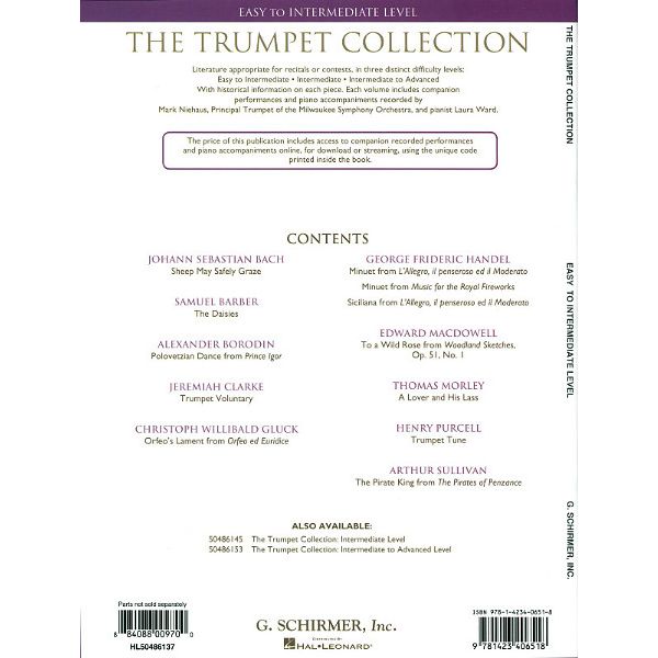 G. Schirmer The Trumpet Collection Easy