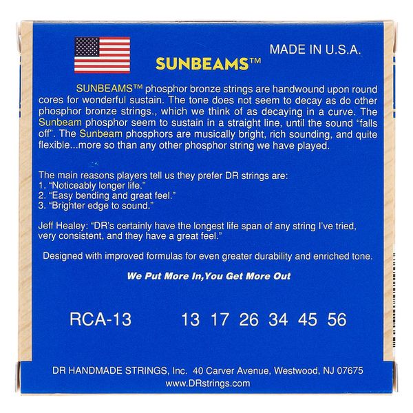 DR Strings Sunbeams RCA-13