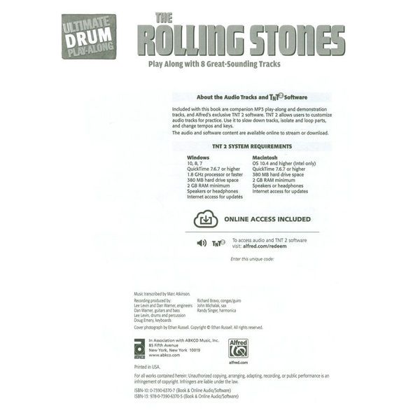 Alfred Music Publishing Rolling Stones Drum Play-Along