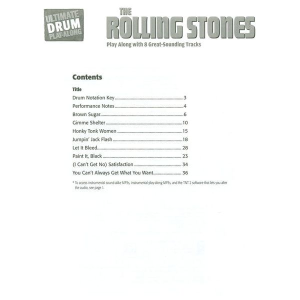 Alfred Music Publishing Rolling Stones Drum Play-Along