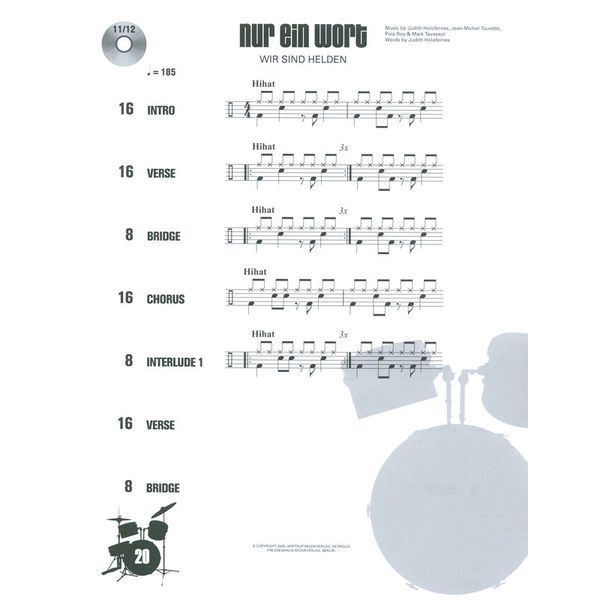 Bosworth Drum Along 10 German Rock Song