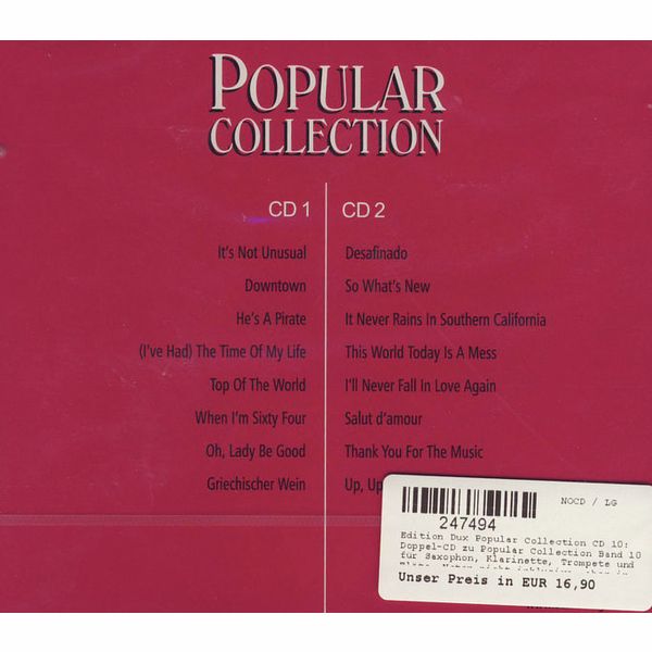 Edition Dux Popular Collection CD 10