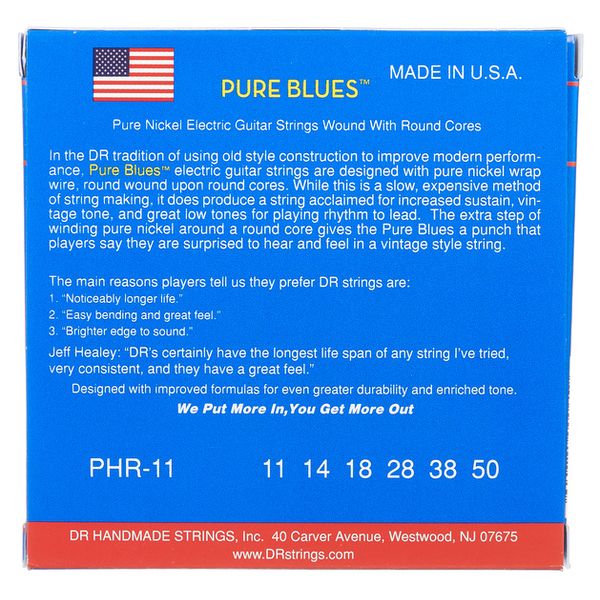 DR Strings Pure Blues PHR-11