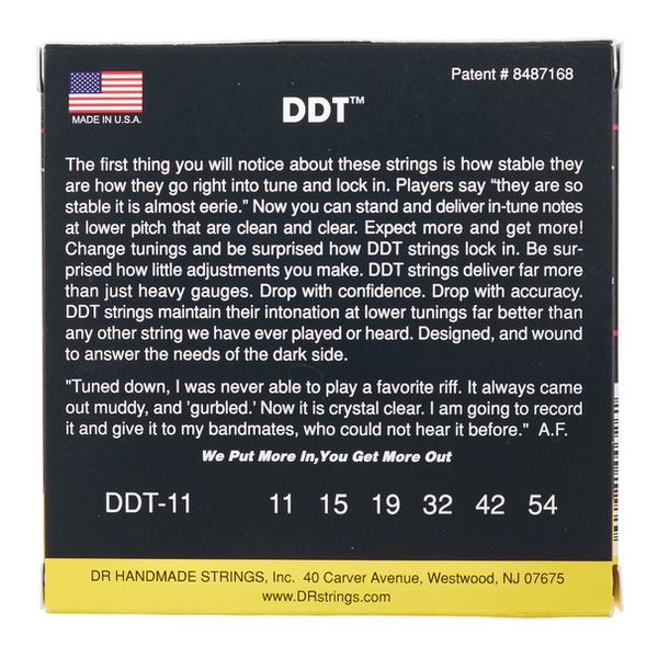 DR Strings Drop-Down Tuning DDT-11