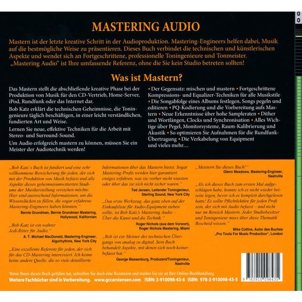 GC Carstensen Verlag Mastering Audio