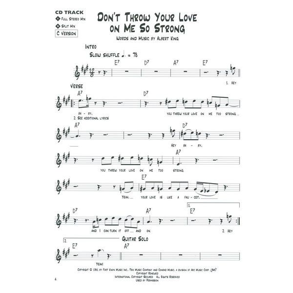 Hal Leonard Blues Play-Along Slow Blues