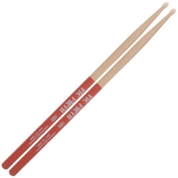 Vic Firth American Classic Drumsticks With Vic Grip - 5A - Nylon Tip