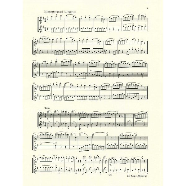 Henle Verlag Beethoven Flötenduo WoO 26