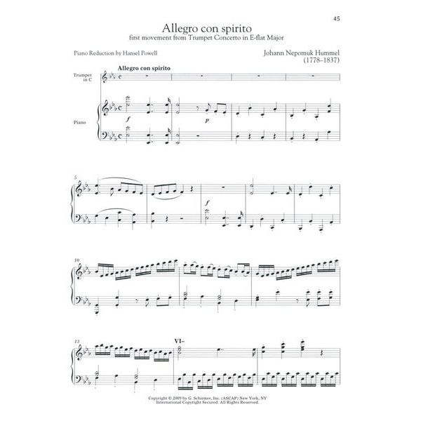 G. Schirmer Trumpet Collection Advanced