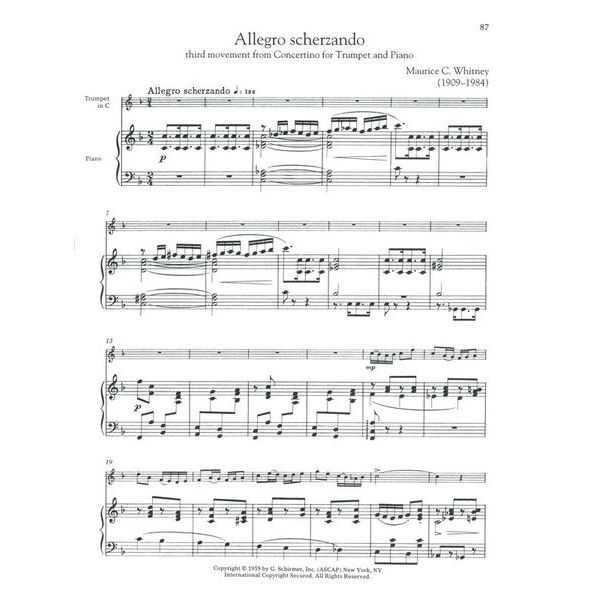 G. Schirmer Trumpet Collection Advanced
