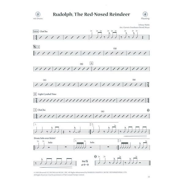 Edition Dux The Christmas Drum Book 1