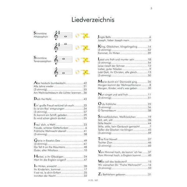 Horst Rapp Verlag Fröhliche Weihnacht Sax