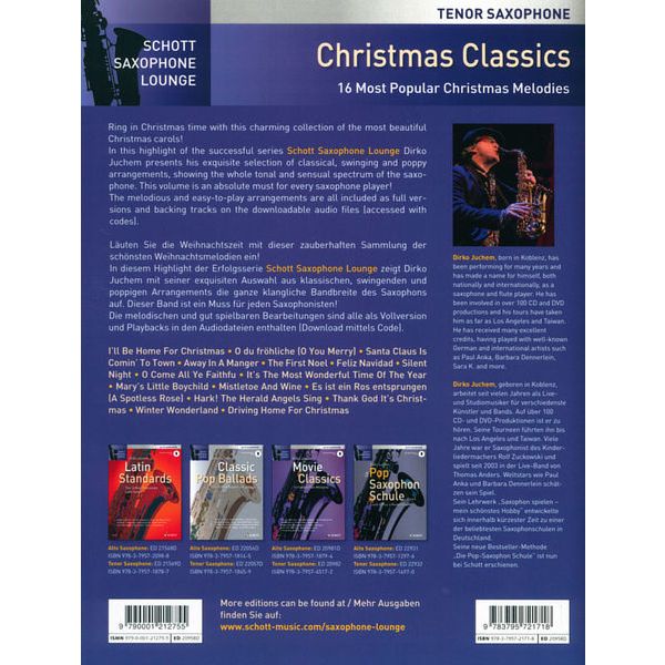 Schott Christmas Classics Tenorsax.