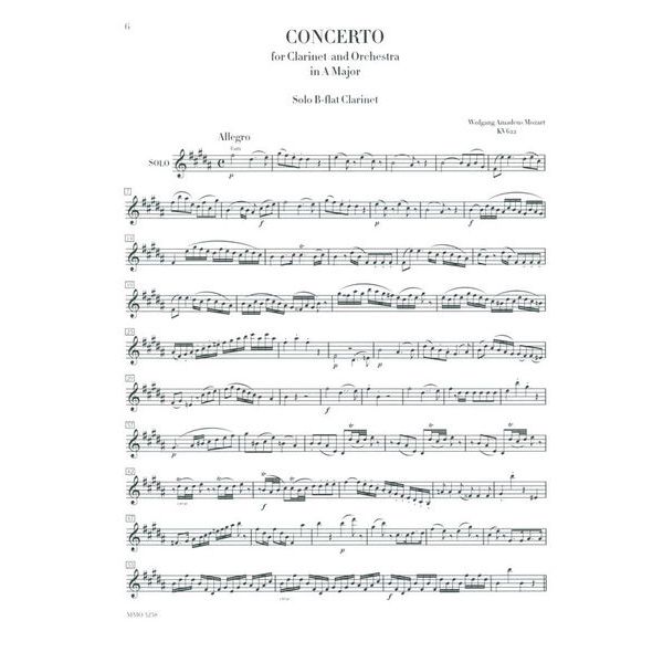 Music Minus One Mozart Clarinet Concerto KV622