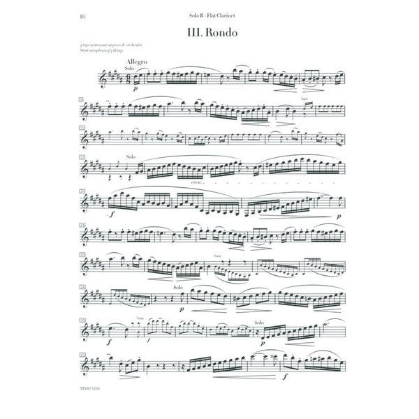 Music Minus One Mozart Clarinet Concerto KV622