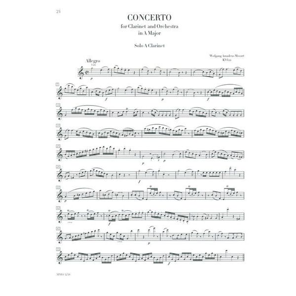 Music Minus One Mozart Clarinet Concerto KV622