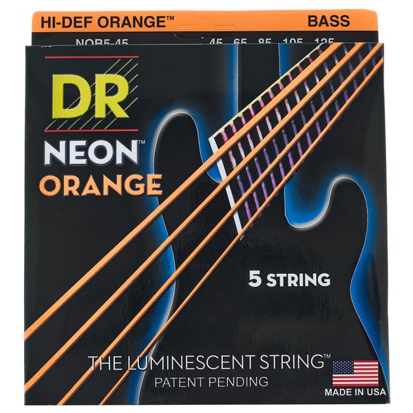 DR Strings Neon Orange NOB5-45