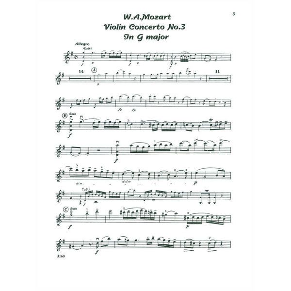 Music Minus One Mozart Violin Concerto No.3