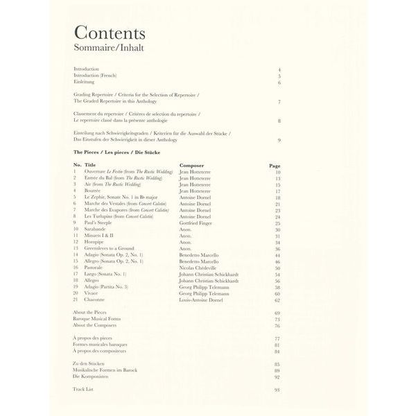 Schott Baroque Recorder Anthology 3