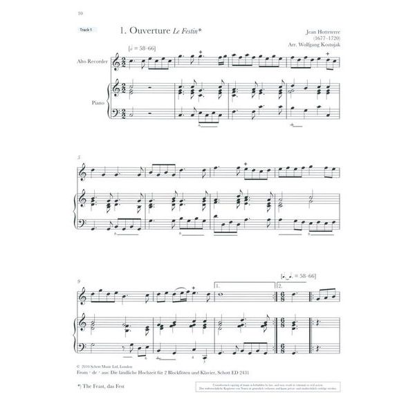 Schott Baroque Recorder Anthology 3