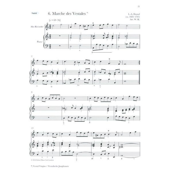 Schott Baroque Recorder Anthology 3