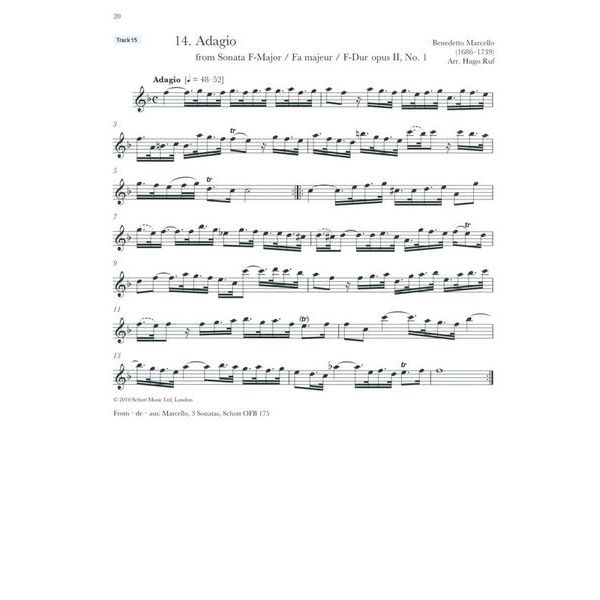 Schott Baroque Recorder Anthology 3