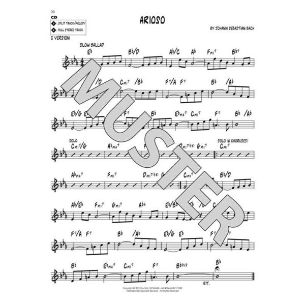 Hal Leonard Jazz Play-Along J. S. Bach