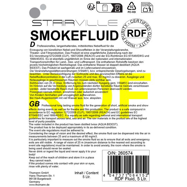 Stairville RDF Regular DJFluid 5 ltr.