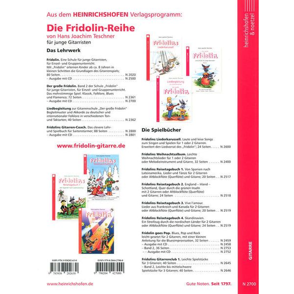 Heinrichshofen Verlag Der große Fridolin 2 +CD