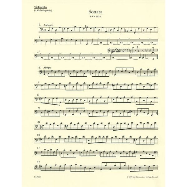 Bärenreiter Bach 3 Sonatas Flute