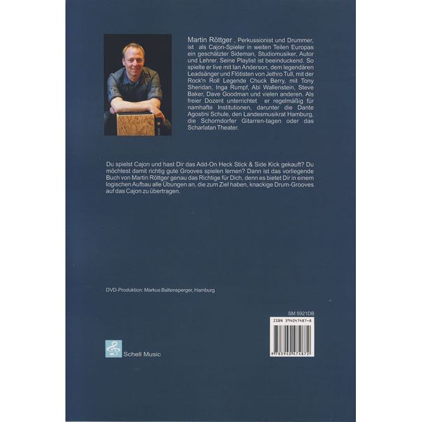 Schell Music Cajon Styles Stick Kick