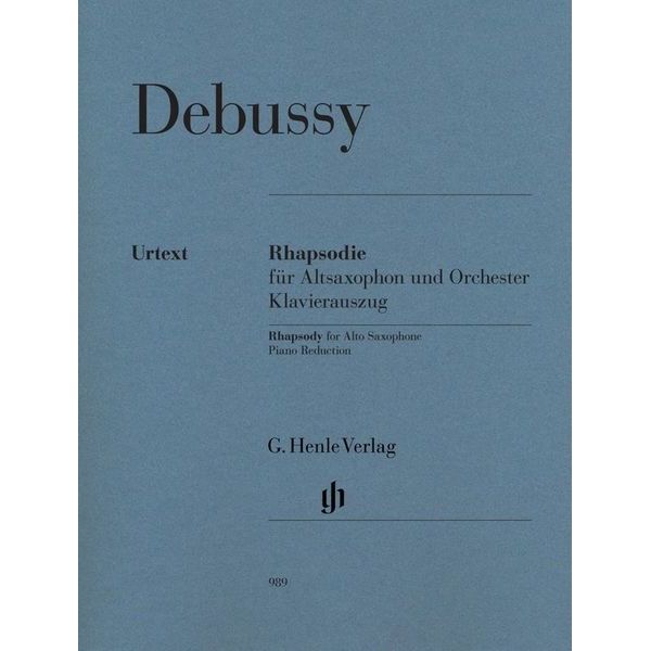 Henle Verlag Debussy Rhapsodie Altsax