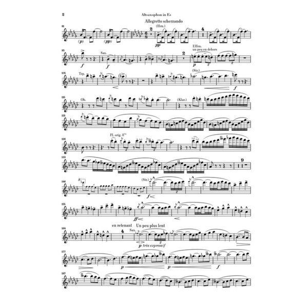 Henle Verlag Debussy Rhapsodie Altsax