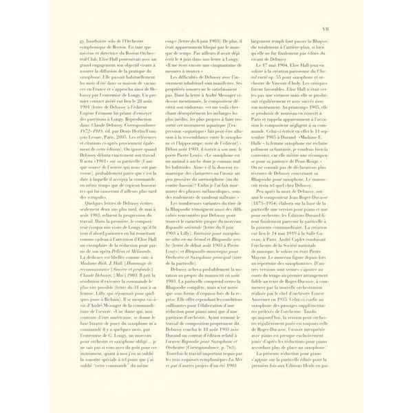 Henle Verlag Debussy Rhapsodie Altsax