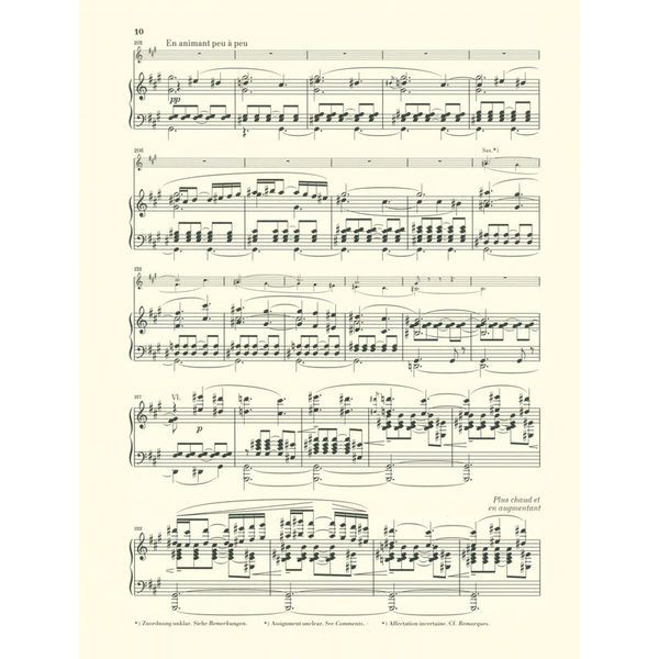 Henle Verlag Debussy Rhapsodie Altsax