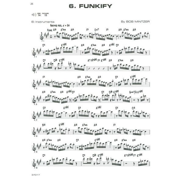 Alfred Music Publishing 12 Medium Jazz Etudes Eb