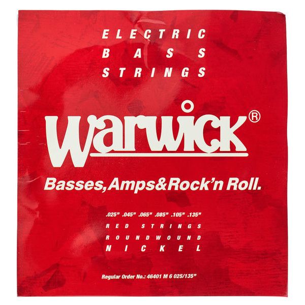 Warwick 46401 Red Strings Nickel
