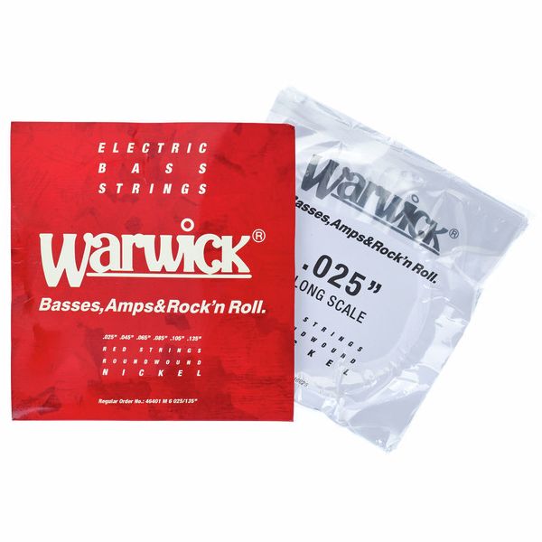 Warwick 46401 Red Strings Nickel