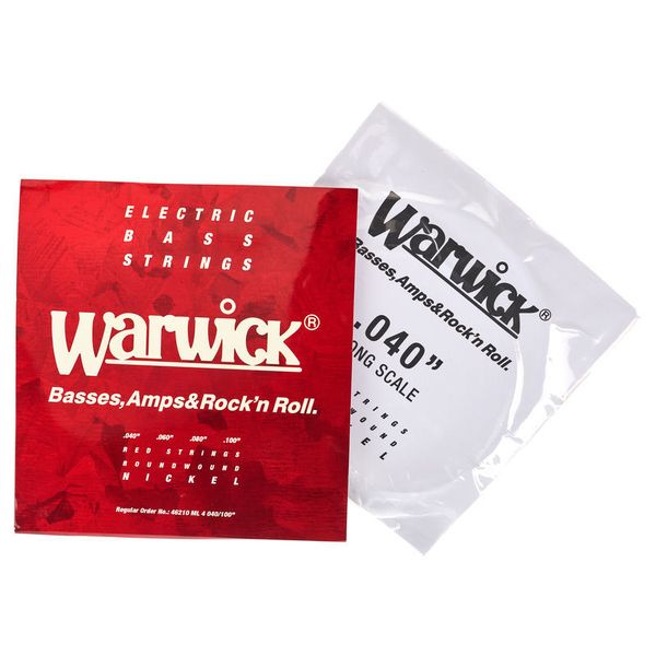 Warwick 46210 Red Strings Nickel