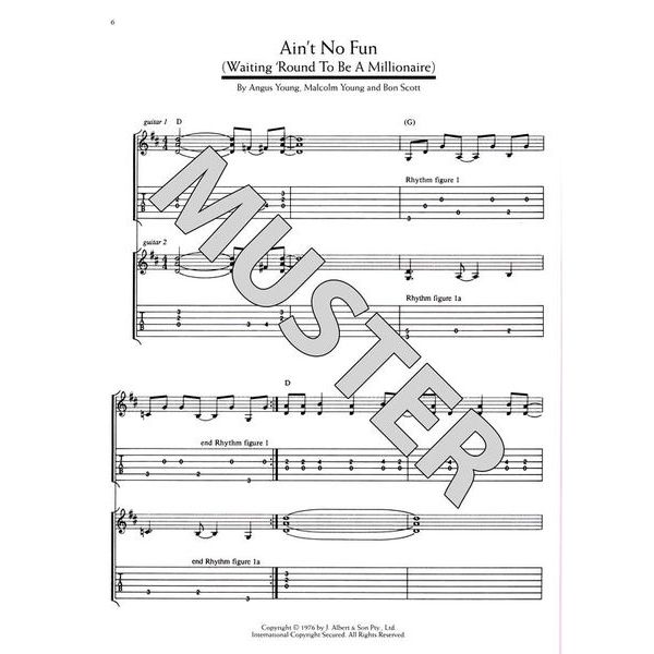 LIVRE THE BEST OF AC/DC GUITAR TABLATURE EDITION - 268219