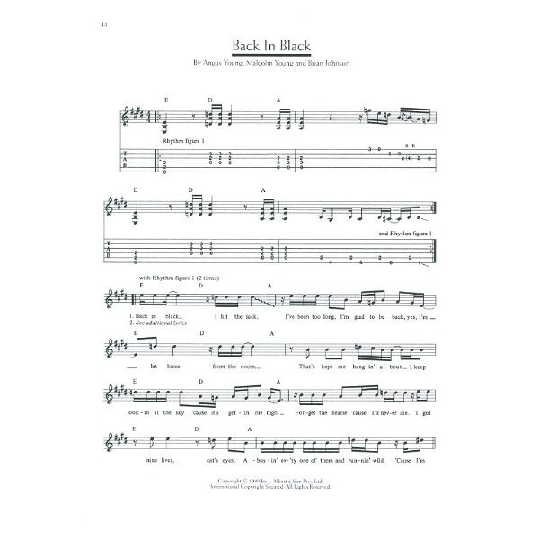 Wise Publications AC/DC Definitive Songbook