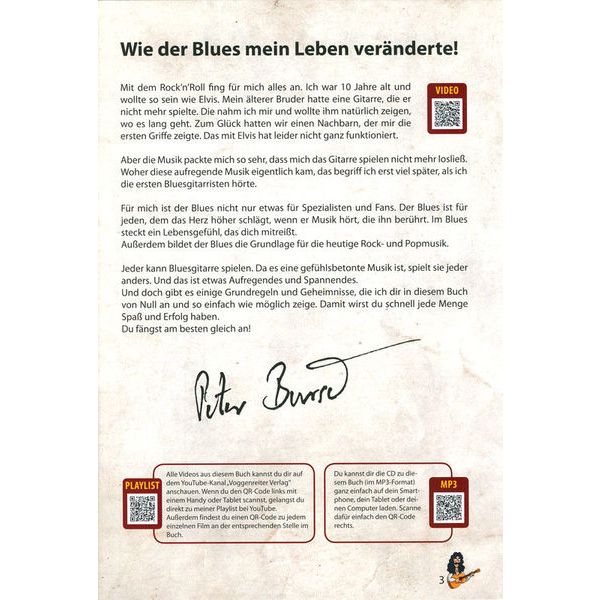 Voggenreiter Bursch's Blues Gitarrenbuch
